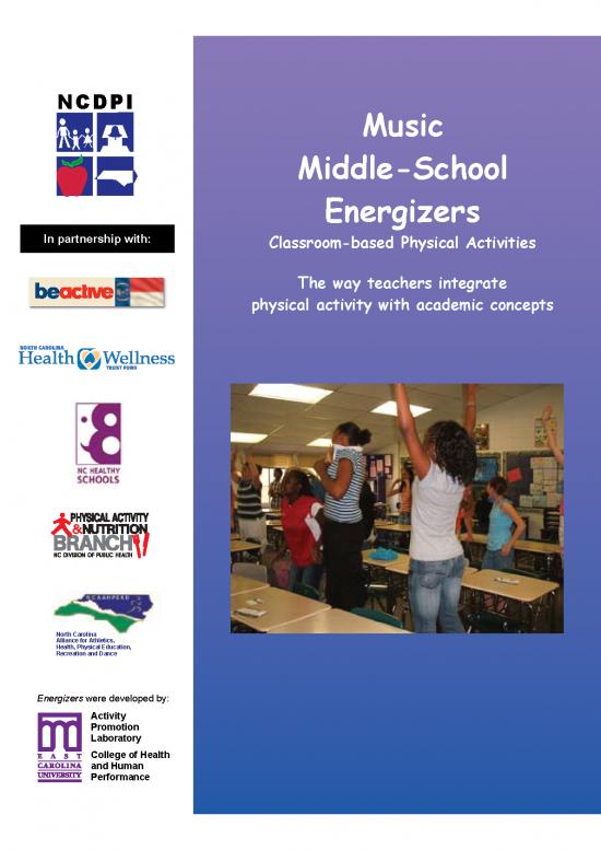 picture_Classroom Instruction Pdf 156947 | Middle School Energizers Music