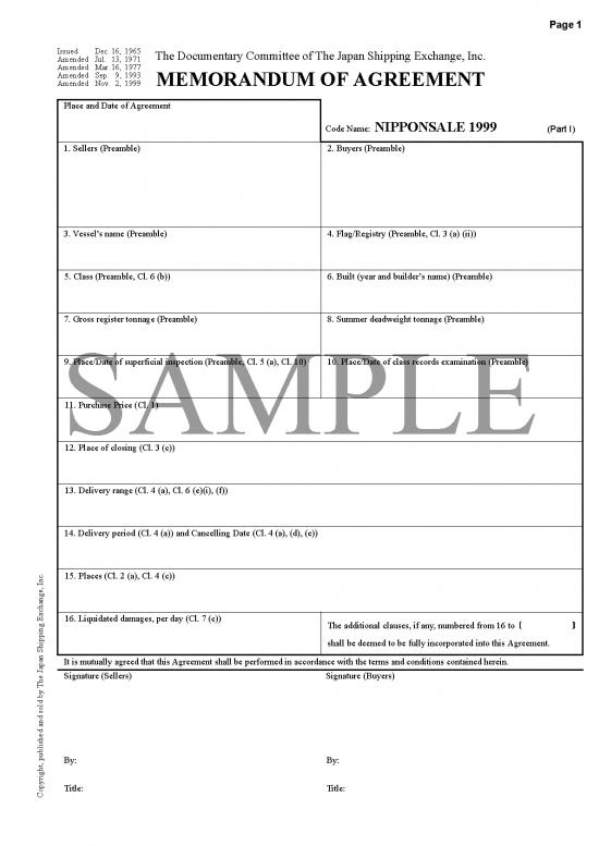 picture_Simple Purchase Agreement Template 157371 | Nipponsale1999sample
