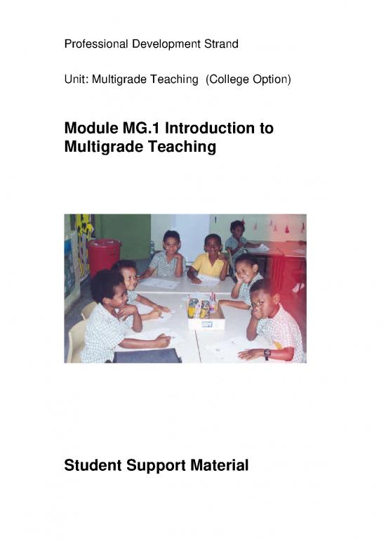picture_Student Research Project Pdf 157706 | Pd Mt 1 Introduction To Multigrade Teaching Student
