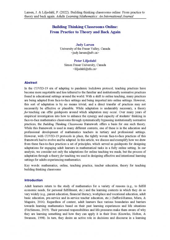 picture_Building Thinking Classrooms In Mathematics Pdf 156852 | Practice To Theory Almij Larsen Liljedahl Edited V1 With Format
