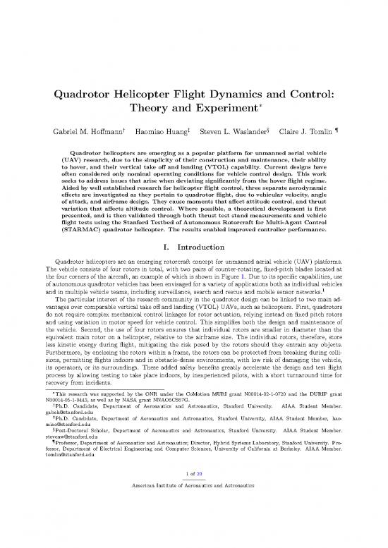 picture Flight Dynamics Pdf 158306 | Quadrotor Dynamics Gnc07