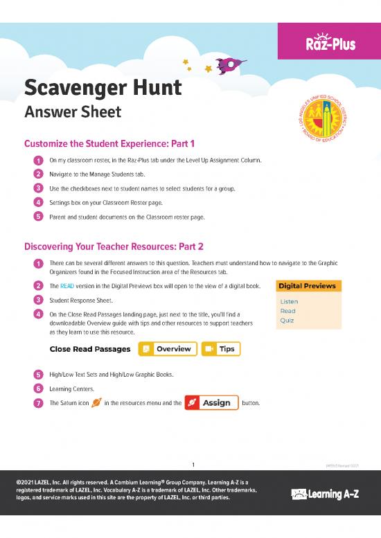 picture_Scavenger Hunt Answer Sheet