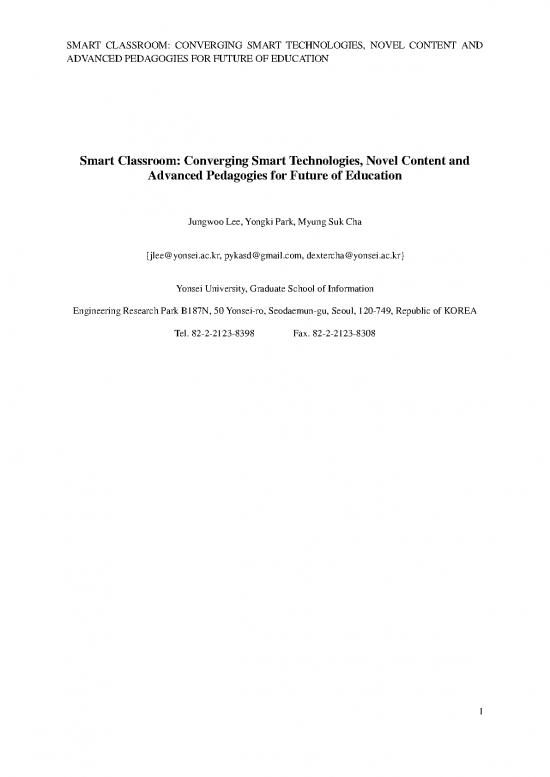 picture1_Classroom Pdf 156304 | ì´ì •ìš°í•™ìƒ ì»¨í¼ëŸ°ìŠ¤ Smart Classroom
