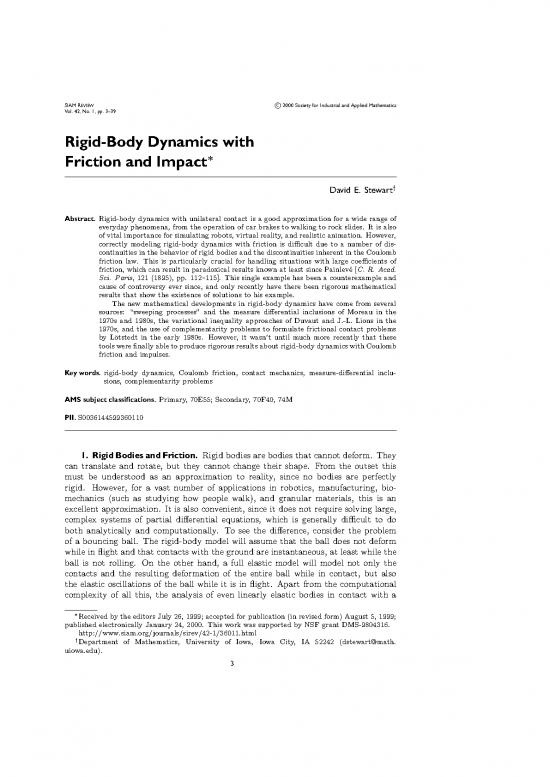picture Dynamics Of Rigid Bodies Pdf 158178 | Stewart00
