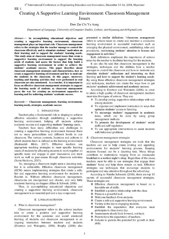 picture Classroom Management Pdf 156444 | Zar Chi Yu Aung,(ee1),eng Dept,ucsc(loikaw),2018