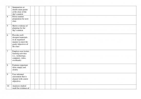 Classroom Pdf 156463 | Observation Checklist