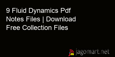 picture 9 Fluid Dynamics Pdf Notes Files | Download Free Collection Files