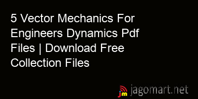 picture 5 Vector Mechanics For Engineers Dynamics Pdf Files | Download Free Collection Files