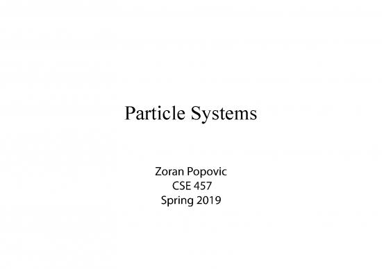 picture Dynamics Pdf Notes 158424 | 12 Particle Systems 1pp