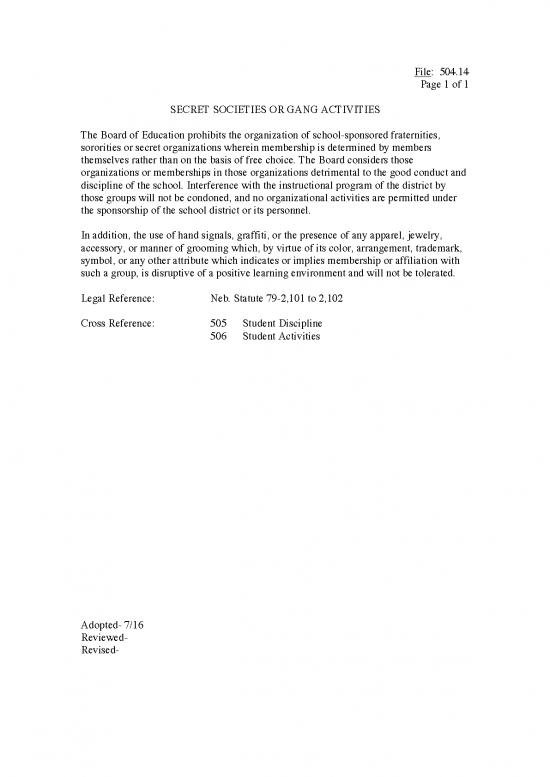 picture Secret Societies Pdf 160156 | 14   Gangs