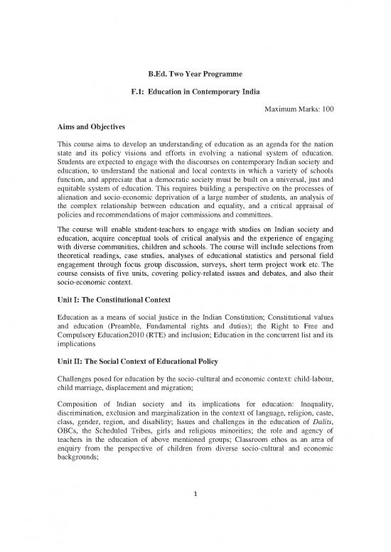 picture Society Pdf 159691 | 1 Education In Contemporary India