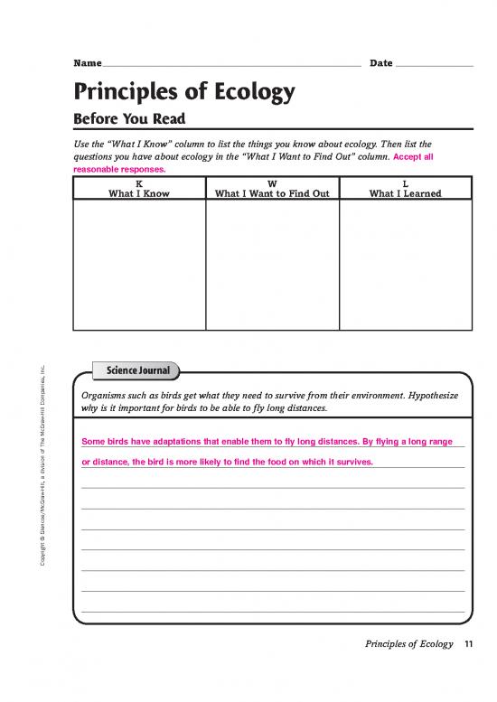 picture Ecology Pdf 159519 | 1 Reading Notes Answer Key