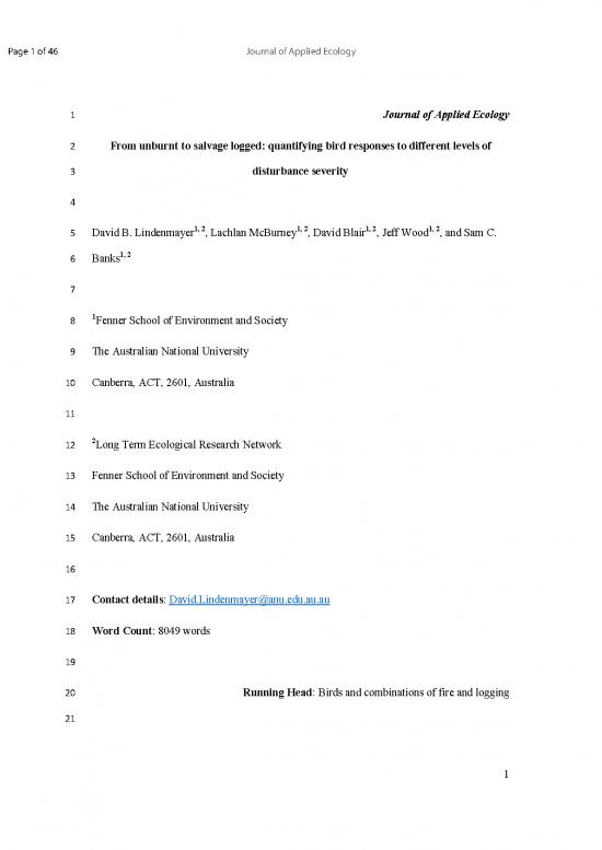 picture1_Ecology Pdf 160791 | 2018 From Unburnt To Salvage Logged   Japplecol Acc Ms
