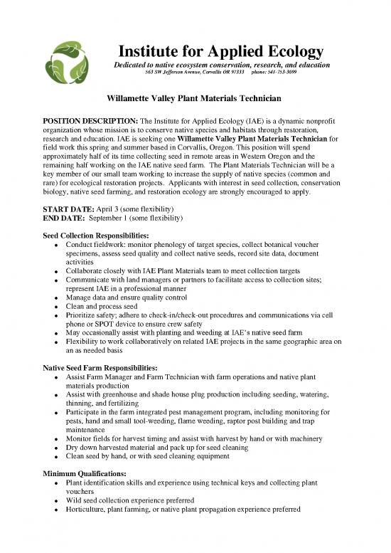 picture1_Ecology Pdf 159538 | 2023 Wv Plant Materials Technician