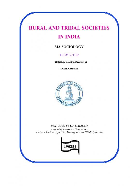 picture Society Pdf 159996 | 4  Rural And Tribal Societies In India
