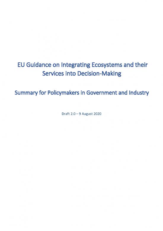 picture Ecosystem Services Pdf 160566 | 8461 Summary  Eu Guidance Draft 02 2020