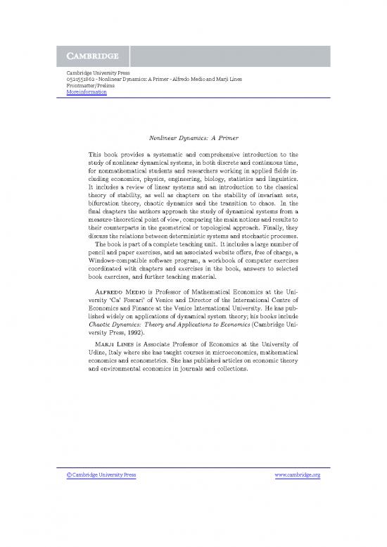 picture Dynamics Physics Pdf 158440 | 9780521551861 Frontmatter