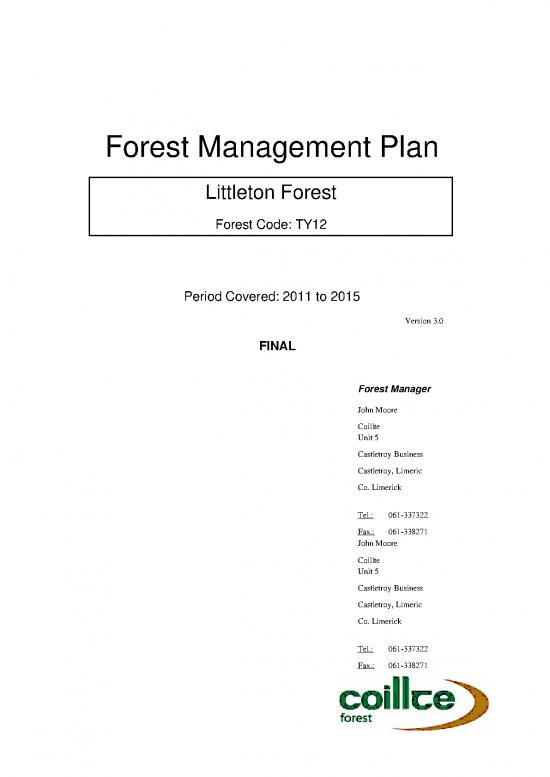 picture Forest Pdf 159183 | Appendix 4 Coillte Forest Management Plan For Littleton Forest 2011 2015
