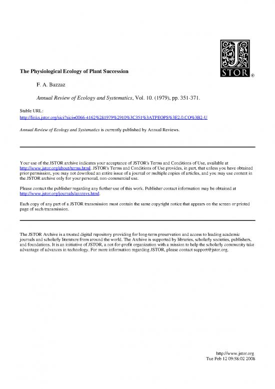 picture1_Ecology Pdf 160874 | Bazzaz 1979