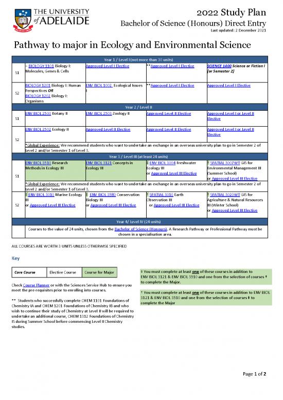 picture_Ecology Pdf 160881 | Bsc Hons Ecology And Environmental Science Direct Entry Study Plan