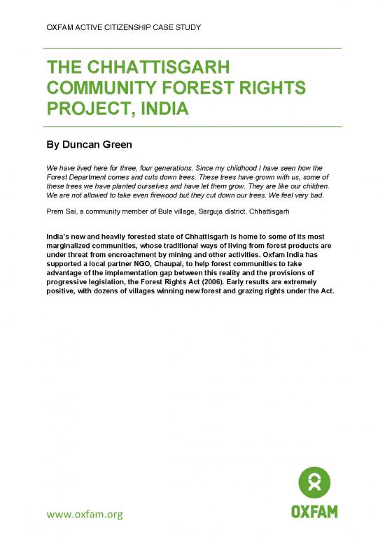 picture Forest Pdf 159098 | Cs Community Forest Rights India 160115 En