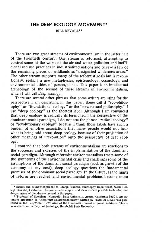 picture Ecology Pdf 160672 | Devall Bill The Deep Ecology Movement