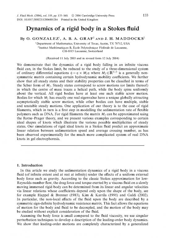 picture1_Stokes Theorem Pdf 158369 | Dynamics Of A Rigid Body In A Stokes Fluid