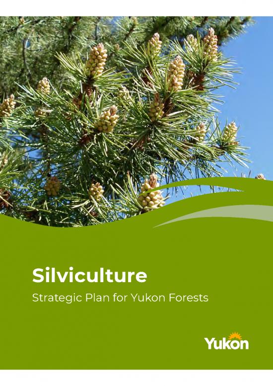 picture Forestry Management Plan Example 159516 | Emr Silviculture Strategic Plan Yukon Forests