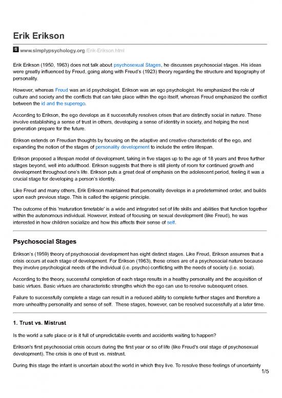 Society Pdf 159808 Erik Erikson Basic