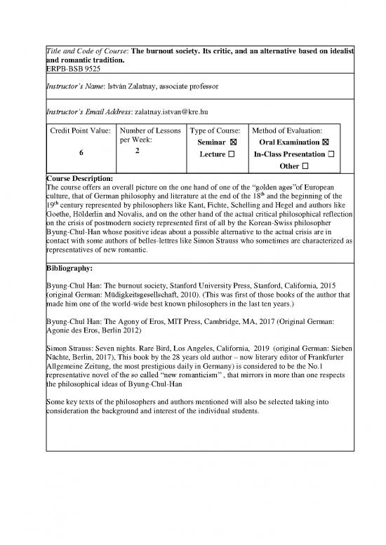 picture Society Pdf 159718 | Erpb Bsb 9525 The Burnout Society Its Critic And An Alternative Based On Idealist And Romantic Tradition