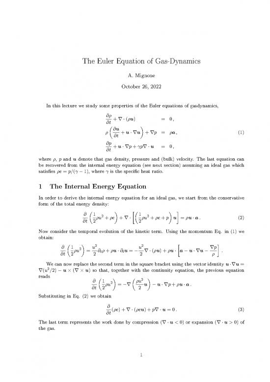 picture Gas Dynamics Pdf 158487 | Euler Eqns