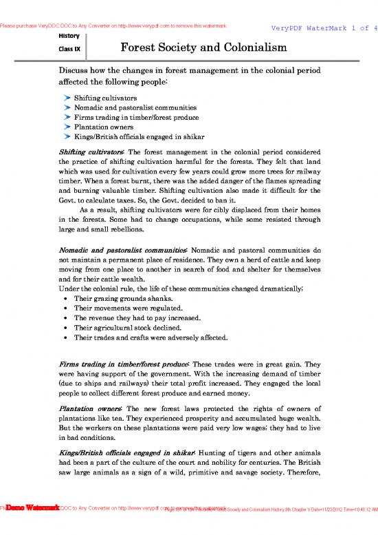 picture1_Forest Pdf 158904 | Forest Society And Colonialism History 9th Chapter V