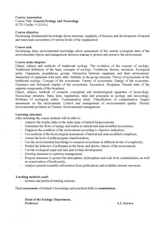 picture_Ecology Pdf 160573 | General Ecology And Neoecology