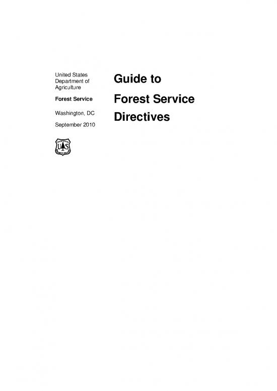 picture_Forest Pdf 158982 | Guide To Forest Service Directives