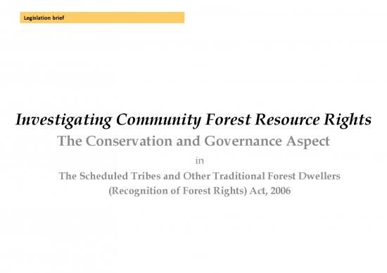 picture Forest Resources Pdf 159350 | Legal Example Consequence Forest Rights Act India 2010