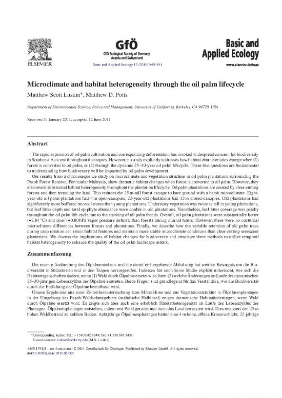 picture1_Ecology Pdf 160795 | Luskin Potts 2011 Baae Microclimate And Habitat Heterogeneity Through The Oil Palm Lifecycle