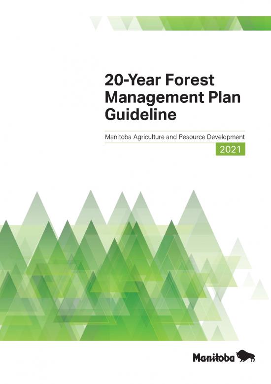 picture_Forestry Management Plan Example 159338 | Mb 20 Year Forest Management Plan English 2021