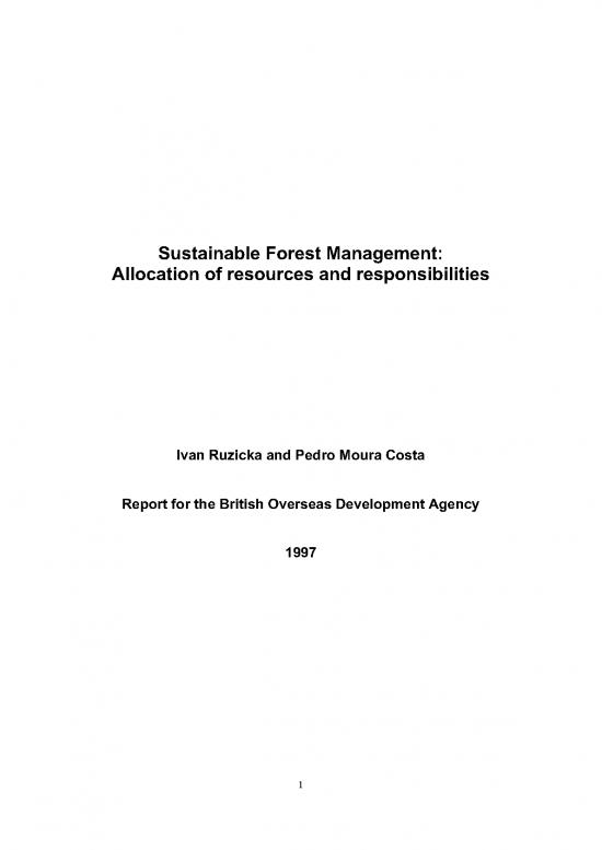 picture1_Forest Resources Pdf 159099 | Moura Costa,  Sustainable Forest Management  Allocation Of Resources And Responsibilities