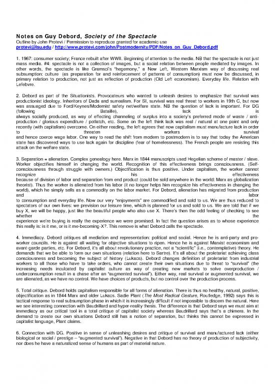 picture Society Pdf 160345 | Notes On Guy Debord