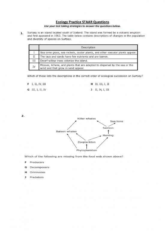 picture_Ecology Pdf 161019 | Practice Questions