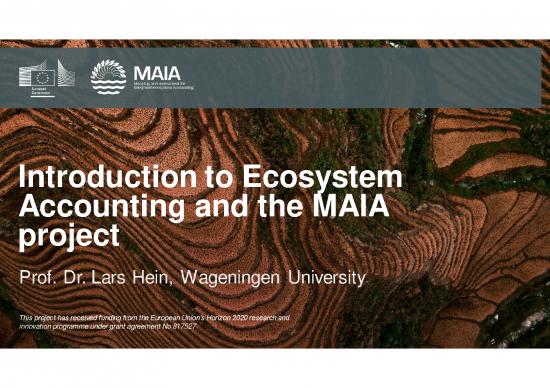 picture Ecosystem Services Pdf 160722 | Presentation Maia Project