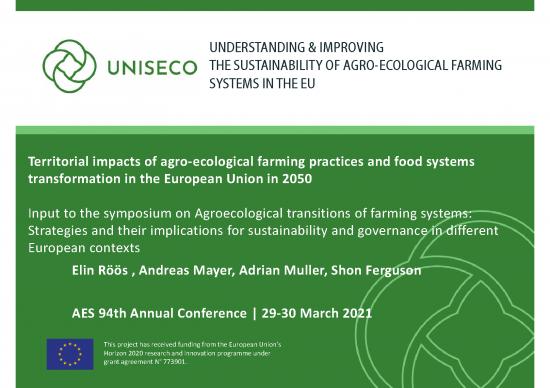 picture Ecology Pdf 160793 | Roeoes Etal 2021 Aesconference Uniseco Wp4 Final2