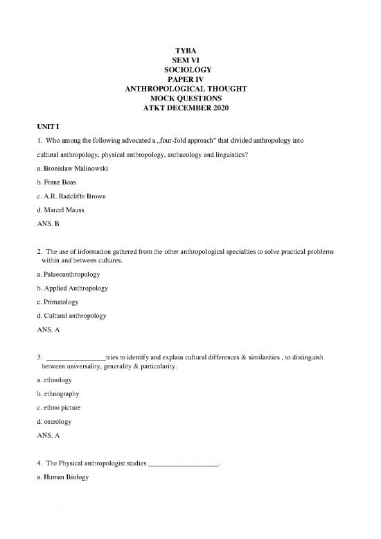 picture1_Sample Mcq Tyba Paper Iv Sem Vi Sociology
