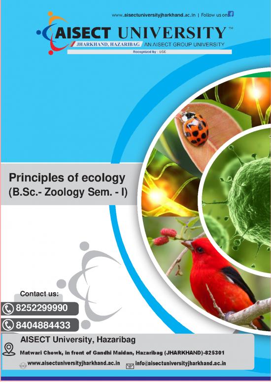 picture Ecology Pdf 160976 | Sem I  Principles Of Ecology