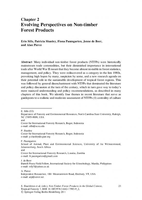 picture Forest Pdf 159328 | Sills Et Al 2011 Evolvingperspectivesntfps