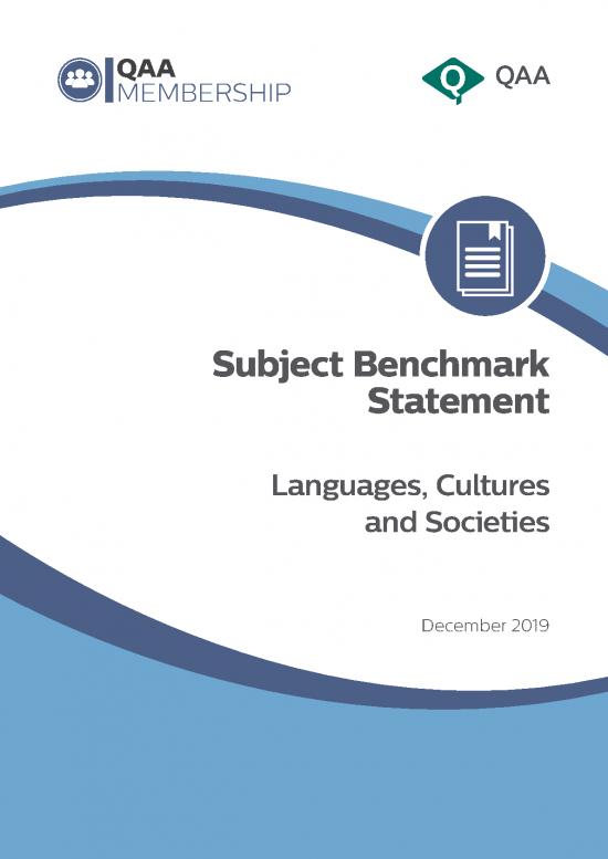 picture_Academic Pdf 160348 | Subject Benchmark Statement Languages Cultures And Societies