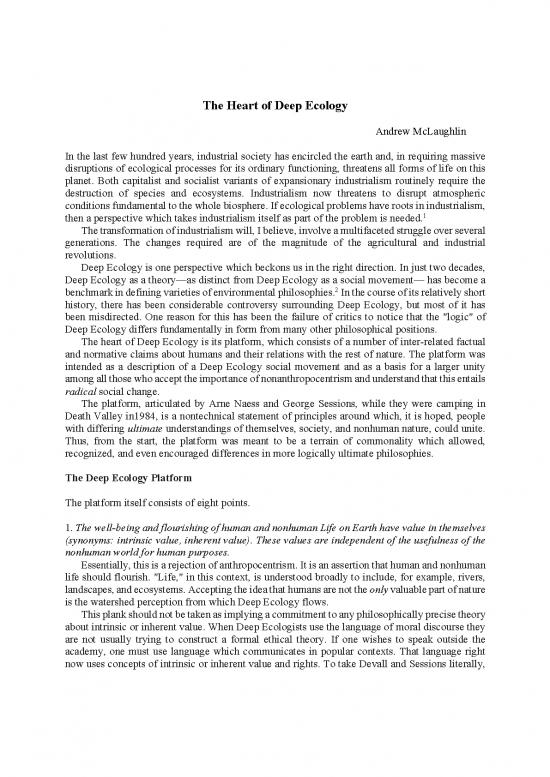 picture Ecology Pdf 160908 | The Heart Of Deep Ecology