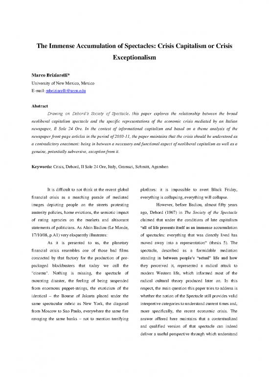 picture1_Society Pdf 160222 | The Immense Accumulation Of Spectacles Crisis Capitalism Or Crisis Exceptionalism