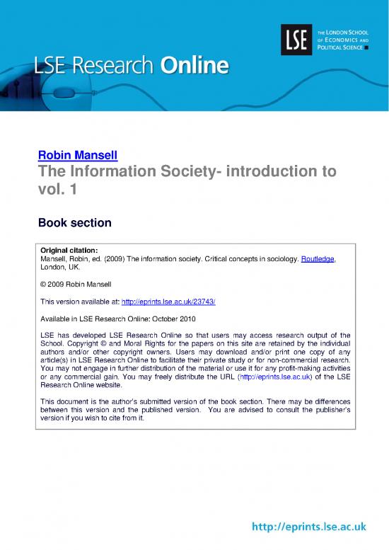 picture_Society Pdf 159727 | The Information Society Intro Vol1 (lsero)