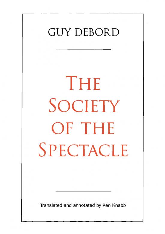 picture Society Pdf 159765 | The Society Of The Spectacle Annotated Edition